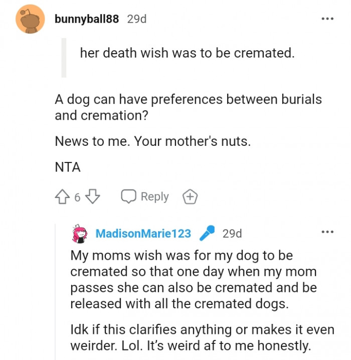 Does this clarify anything or just make it weirder?