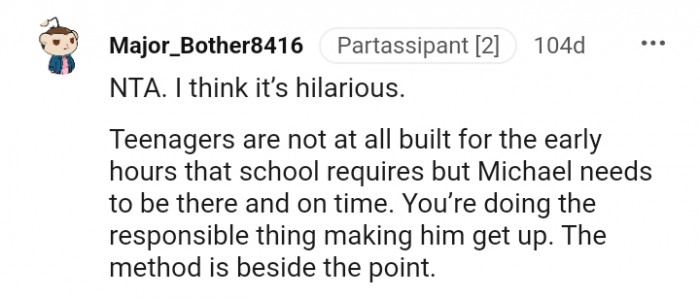 You are doing the responsible thing