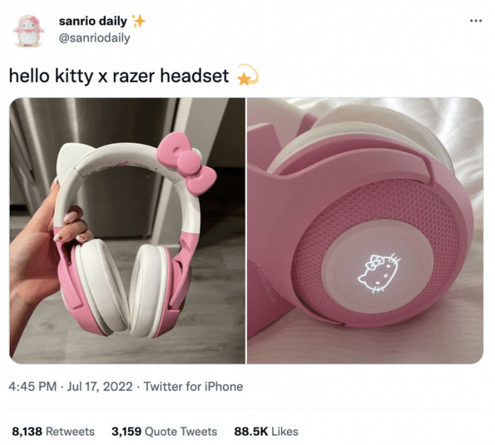 6. It’s from Hello Kitty, and it’s a headset. That’s a huge yes from us.