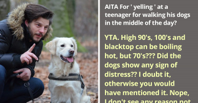 Woman Tries To Justify Her Actions After Yelling At A Teen For Taking Out Dogs Outside During Midday, But Gets Bashed