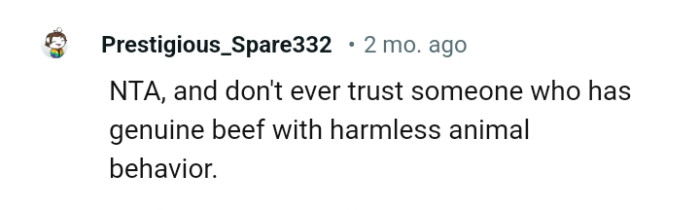 Don't Trust Someone Who Beef with Harmless Animals
