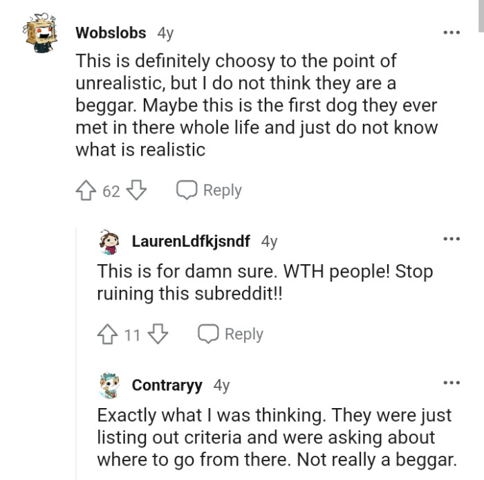 They Were Just Listing Out Criteria