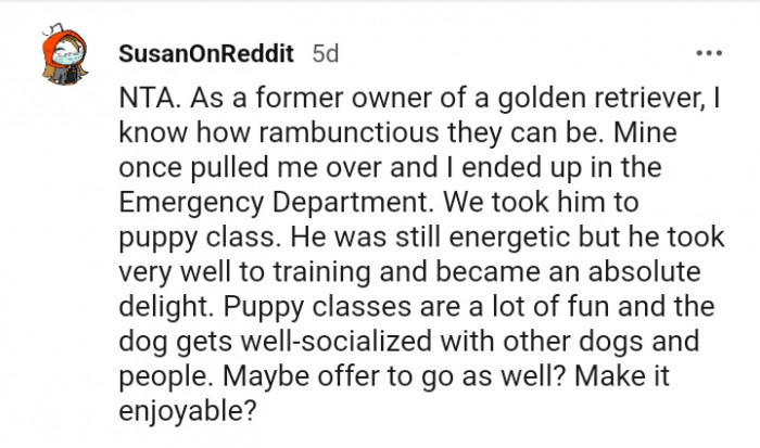 Puppy classes are a lot of fun