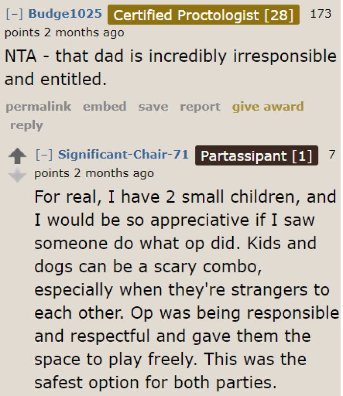 What if something happens to his kids? The OP was just trying to ensure the safety of everyone.