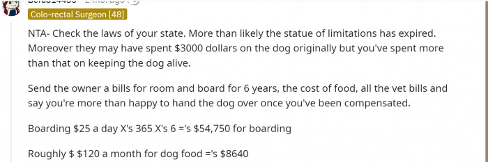 One Redditor suggested OP make a list of expenses, just in case the previous owner decides to take legal action against her:
