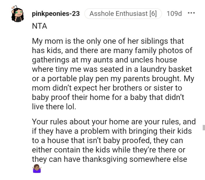 Your rules about your home are your rules
