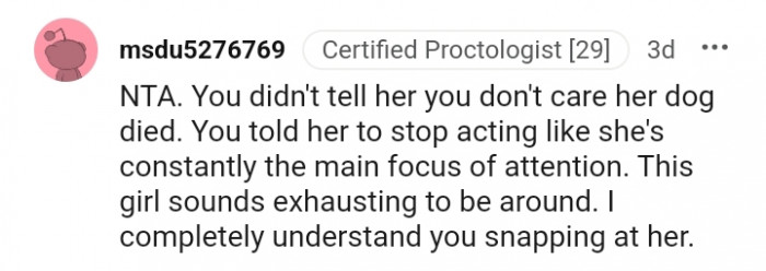 This girl sounds exhausting to be around