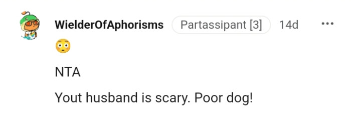 OP Has a Scary Husband