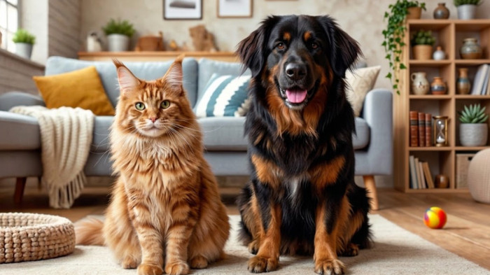 Maine Coon vs dog size
