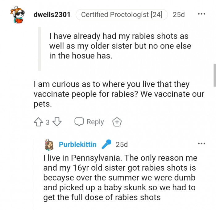 We vaccinate our pets