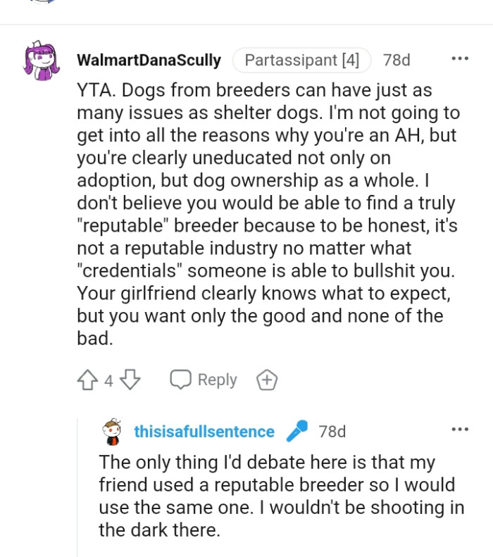 OP's GF clearly knows what to expect