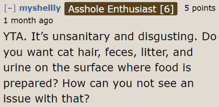 Does the OP not understand how unsanitary it is?