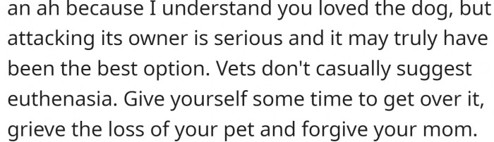 Vets are very careful about suggesting euthanasia. So, if they have suggested it, they probably had a good reason.