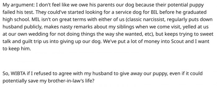 MIL isn't on great terms with either of us