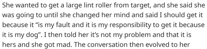 She told him to fix this problem, but OP thinks she is the problem.