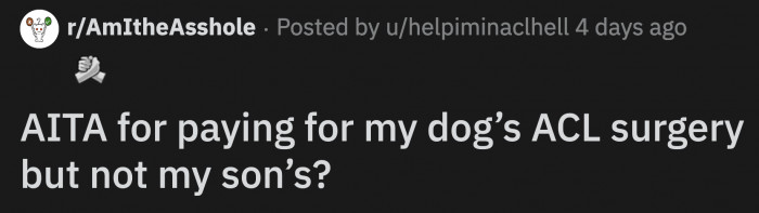 He told OP that his neglect was her fault because she didn't remind him enough about his health insurance