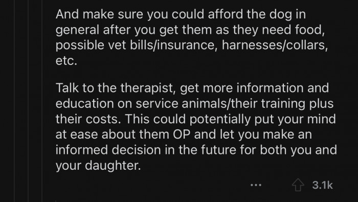 OP should talk to a therapist and get more information.