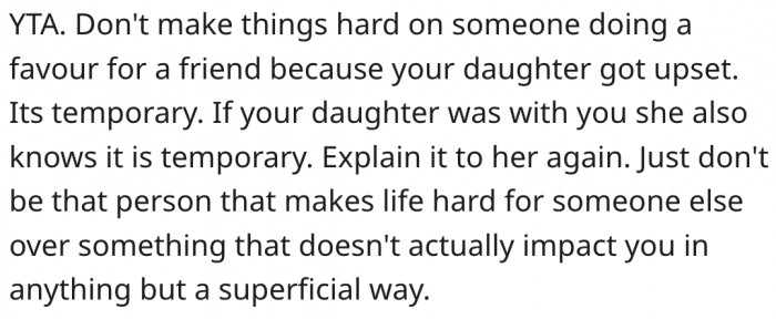 2. The man shouldn't step in the way of someone who's only helping a friend.