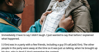 Friend Mistakes Sound For A Laugh When Talking About Their Dead Dog And Starts An Argument