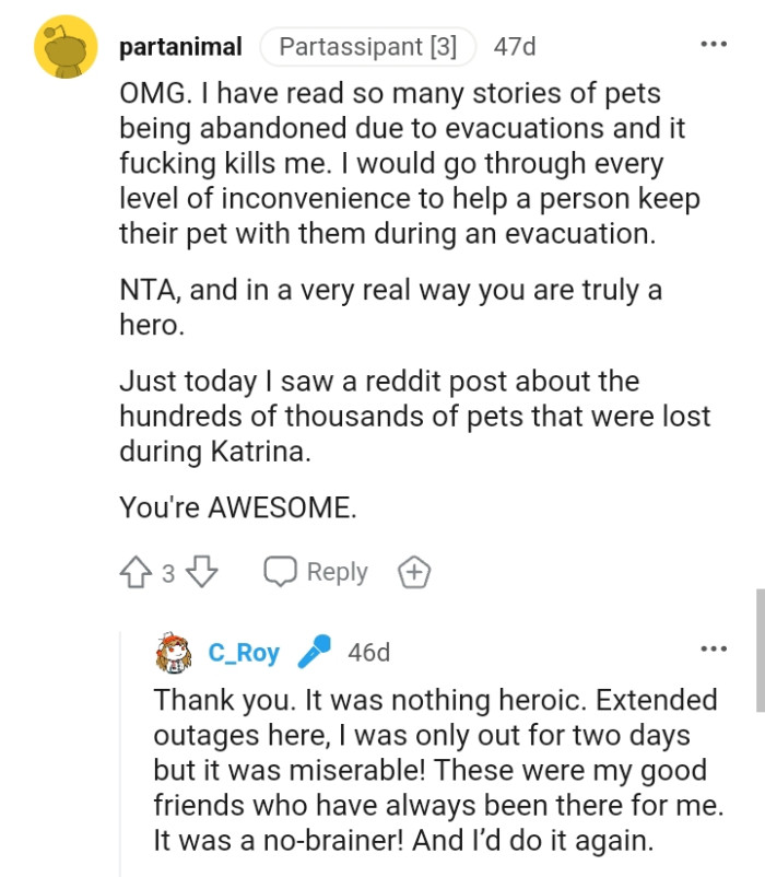 The OP is truly a hero