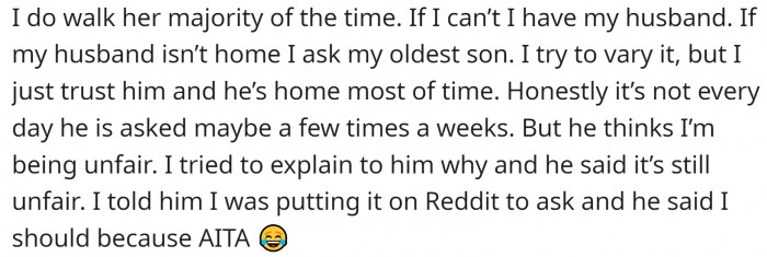 She posted some clarification