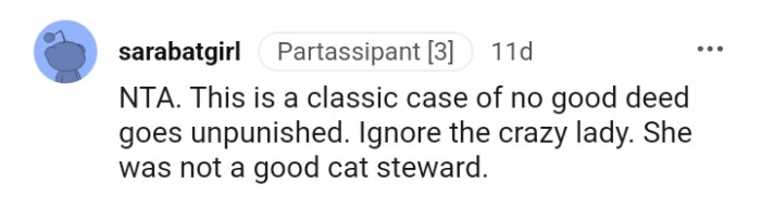 No good deed goes unpunished.