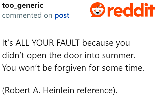 Because of the OP's malicious compliance, it seems that her cat hates her and her boyfriend.