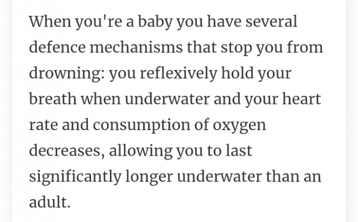 27. A baby has several defense mechanism