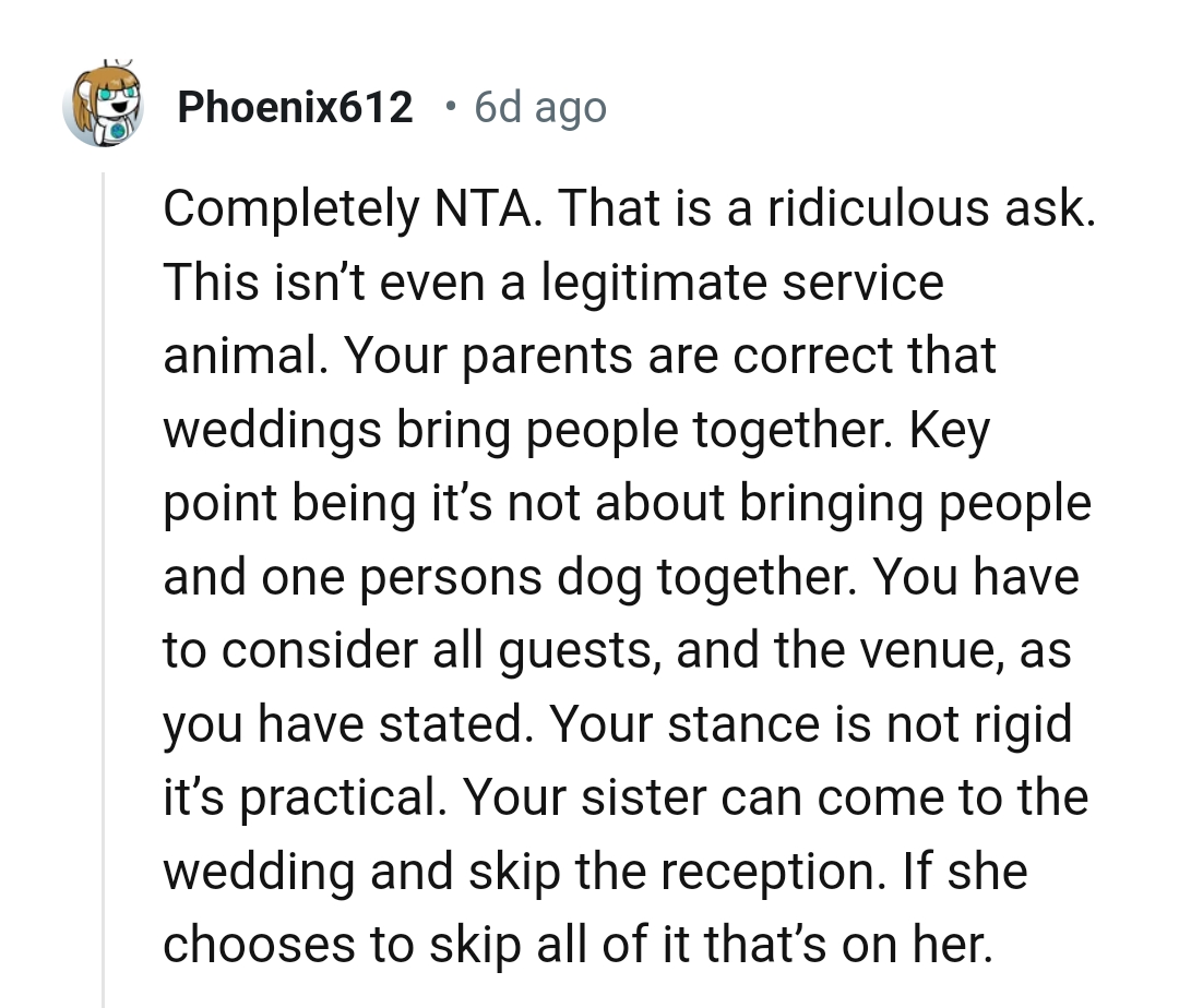 This is not even a legitimate service animal