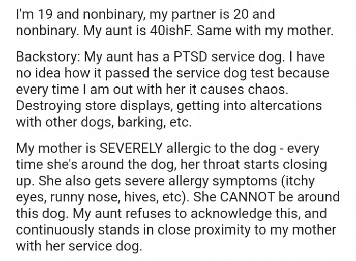 The OP has no idea how it passed the service dog test