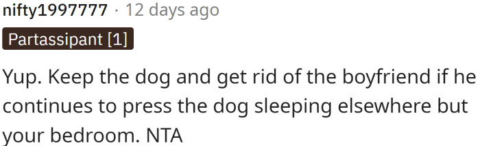 As usual, Redditors immediately suggest a breakup