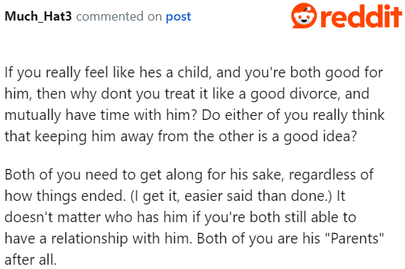 If both won't relent, they might want to consider split custody.