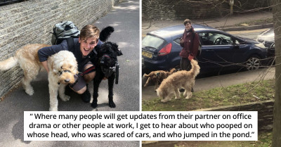 Dog Walker Surprises His Girlfriend At Her Home In The Most Adorable Way
