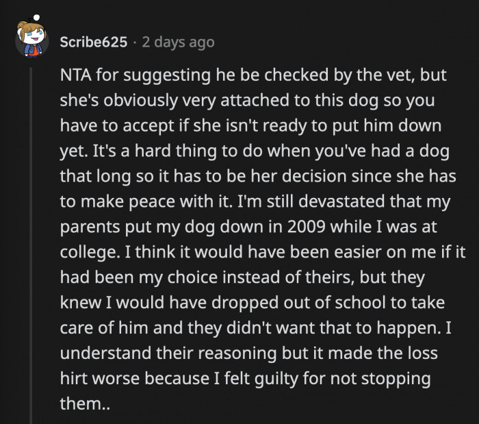 It's also not right to pressure her sister to make a decision immediately; OP has to be patient and give her the grace to accept what she has to do.