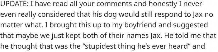 OP shared an update: