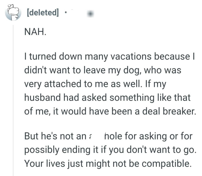 It would have been a deal breaker