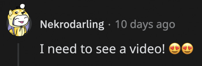 We all need to see a video, but OP doesn't have peonies anymore for her dog to smell :(