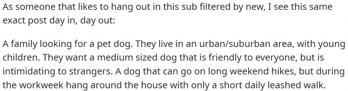 They see the same post very often: