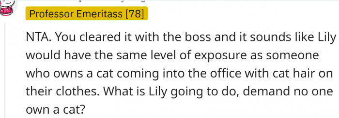 Redditors shared their support for OP