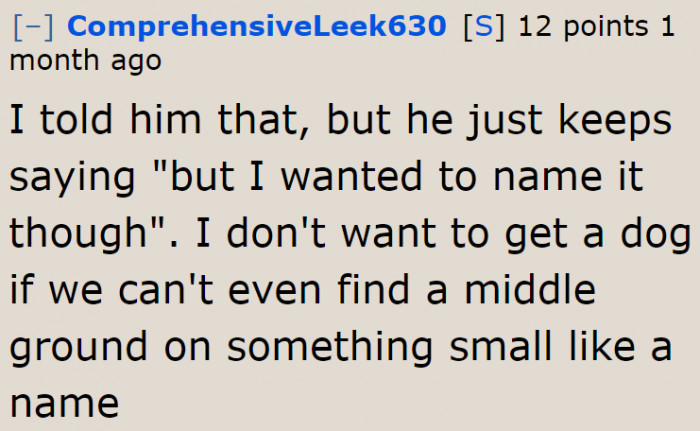 She's making the right decision. The dog deserves better.