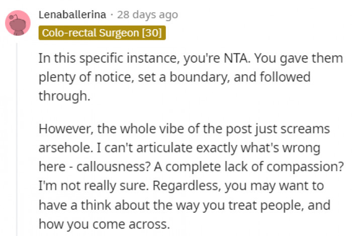 People were conflicted in the comments of this thread.