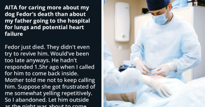 Redditor Wonders If It's Wrong to Care More About Their Dead Dog Than Their Dad Who Has a Lung Issue with Potential Heart Failure