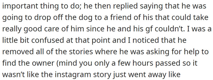 But her friend had different plans for the dog: