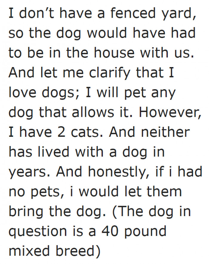 He and his wife own two cats.