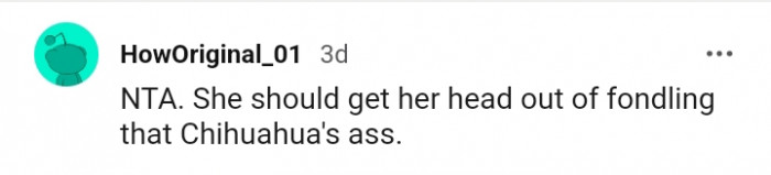 She should get her head out