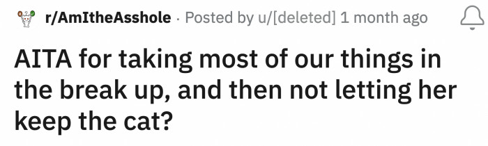 The problem was they had a cat named Felix