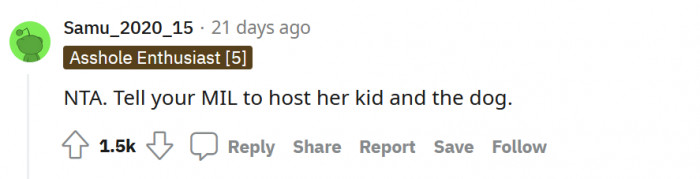 It's MIL's turn to host.