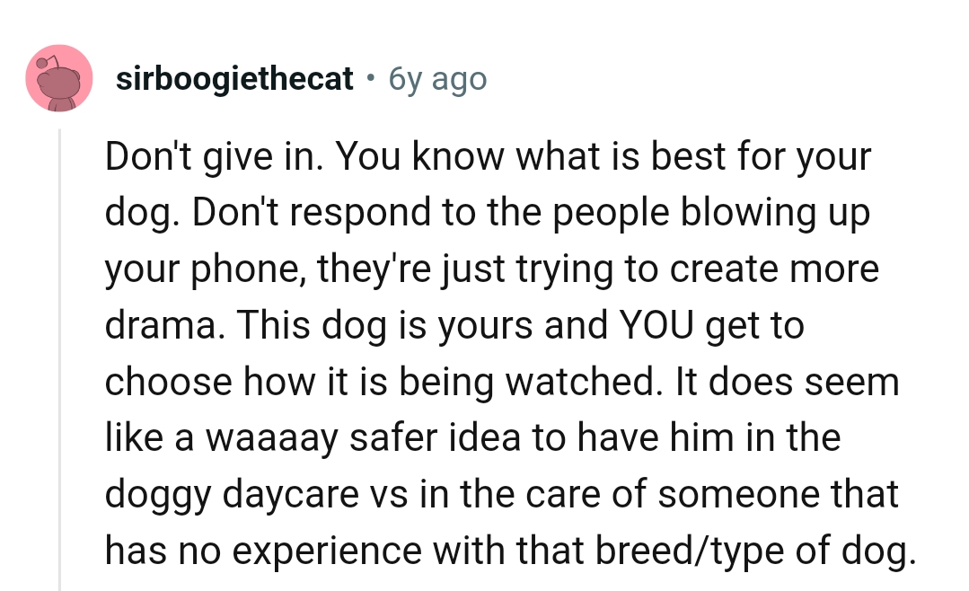 OP gets to choose how it's being watched.