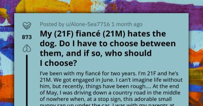 Young Woman Forced To Choose Between Dog And Fiancé