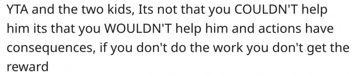 4. They should accept the consequence of their actions.